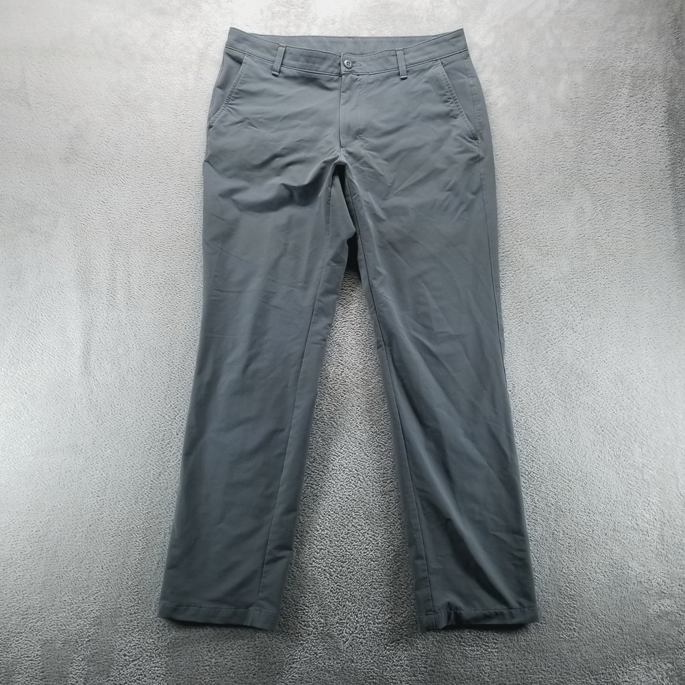 Under Armour Pants Mens 36x34 Gray Vanish‎ Tapered Chinos Performance Stretch